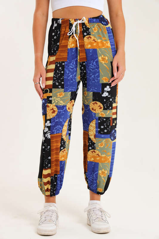 Senza® Casual Harem Wide Leg Everyday Printed Pants