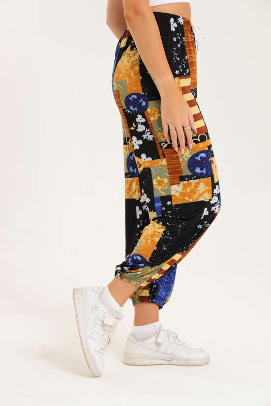 Senza® Casual Harem Wide Leg Everyday Printed Pants