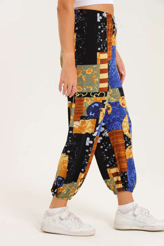 Senza® Casual Harem Wide Leg Everyday Printed Pants