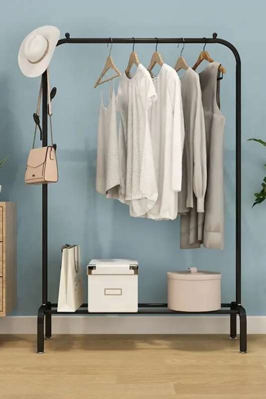 Senza® Garment Rack For Hanging Clothes With Bottom Shoe Shelf 1500mm X 1000mm