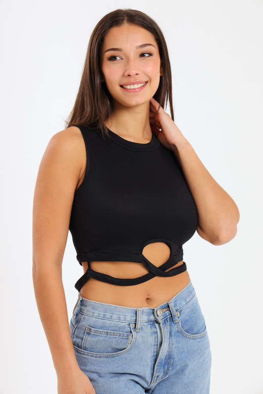 Alexa Cutout Crop Top