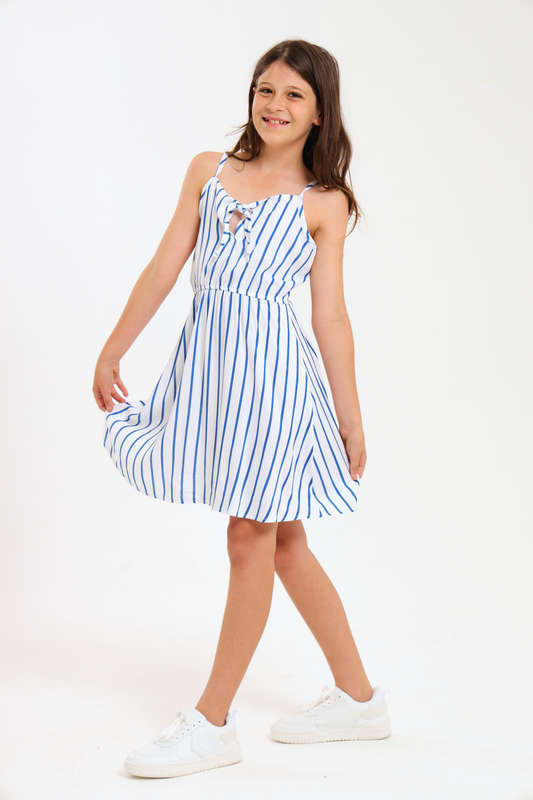 Girl Kaylee Sleeveless Strappy Summer Dress 7 to 14 Years