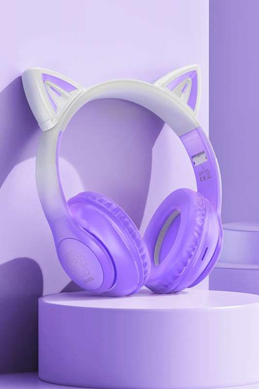 HOCO W42 Headphones Cat Ears Wireless Headphones