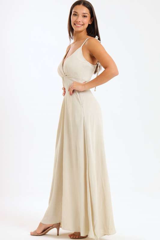 Juliana Strappy Maxi Dress With Pockets
