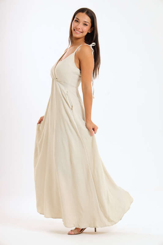 Juliana Strappy Maxi Dress With Pockets