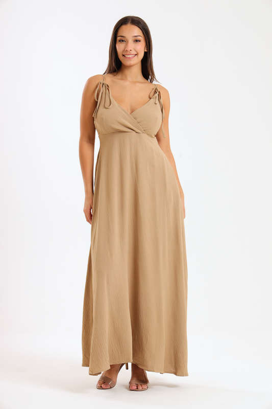 Juliana Strappy Maxi Dress With Pockets