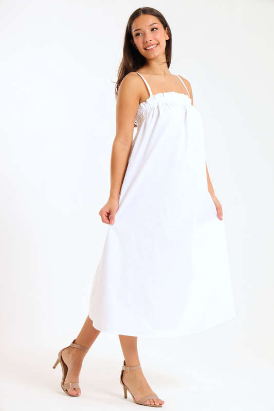 Ladies Baby Doll Strappy Summer Maxi Dress