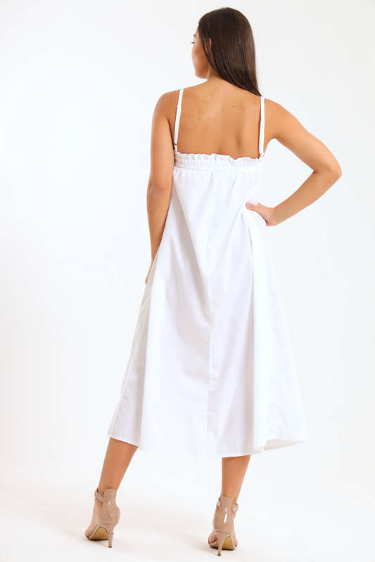 Ladies Baby Doll Strappy Summer Maxi Dress