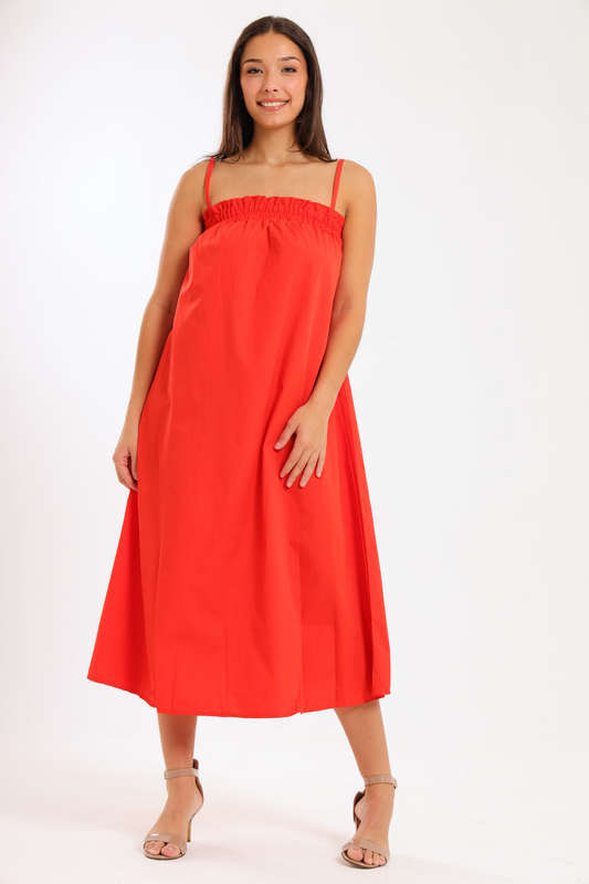 Ladies Baby Doll Strappy Summer Maxi Dress