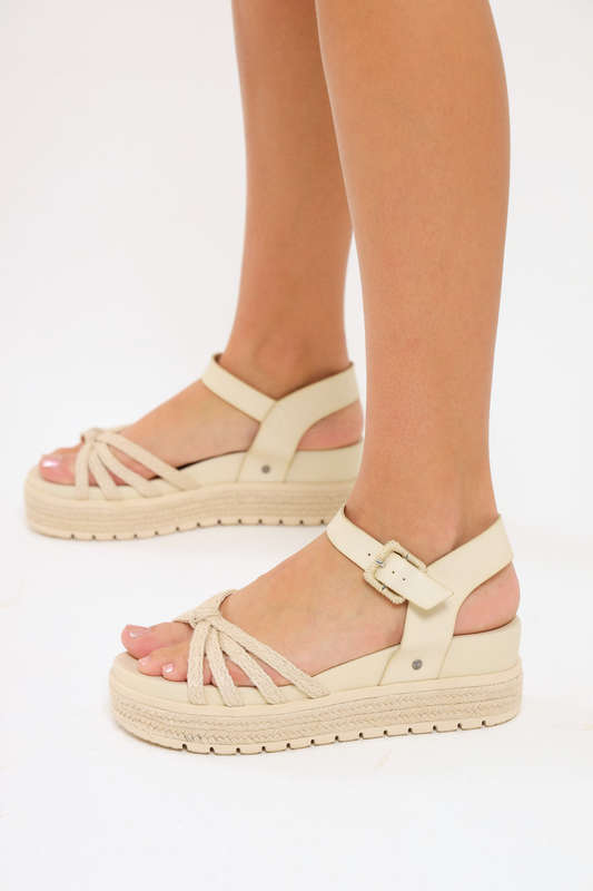 Ladies Branded Platform Strappy Sandals