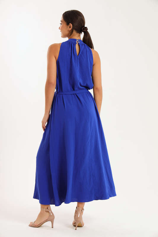 Lina Airflow Sleeveless Maxi Full Length Belted Dress