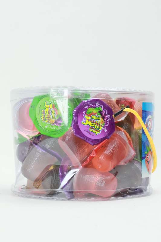 Mini Cup Fruit Flavoured Jelly 50 Pcs In A Tub