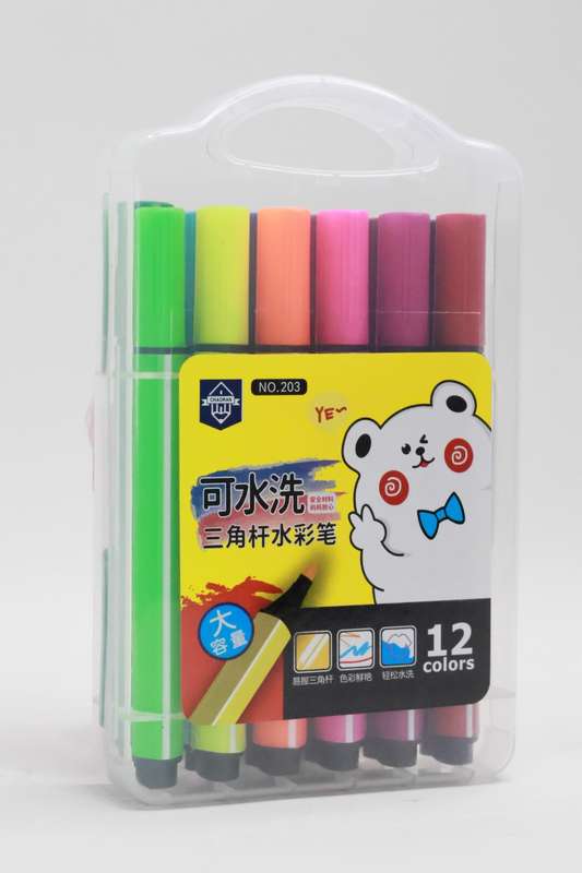 Senza® 12 Pcs Non Toxic Washable Colour School Markers