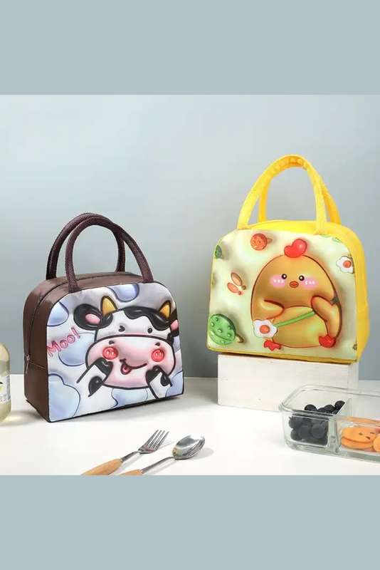 Senza® Kids Cute 3D Cartoon Insulated School Lunch Bag PROMO-2-FOR-1