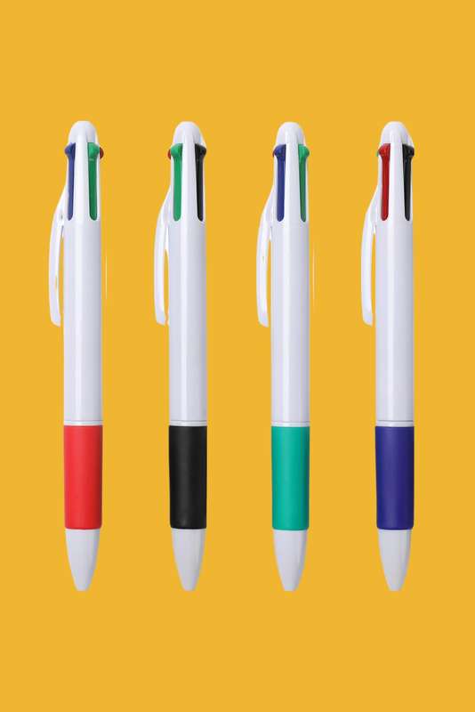 Senza®4 Pack Ballpoint Multicolour 4 In 1 Quad Pen PROMO-2-FOR-1