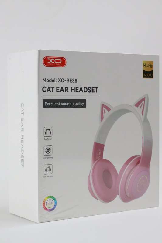 XO BE38 Headphones Cat Ears Wireless Headphones