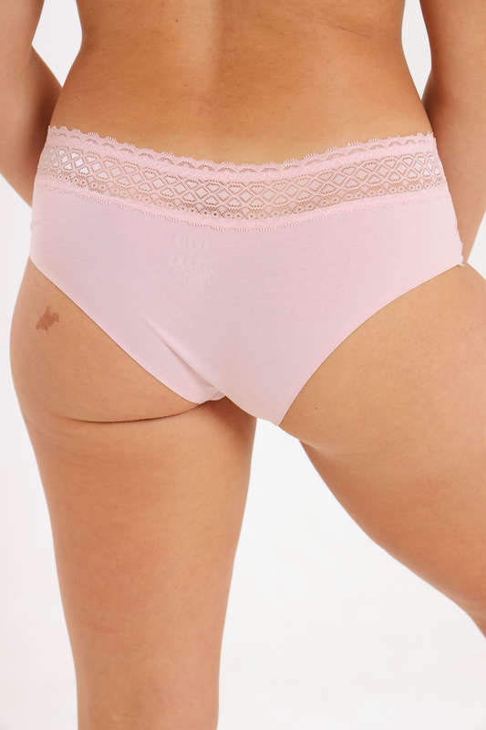 3 Pack Branded Ladies Cotton Seamless Luxury Panties With Lace Trimming