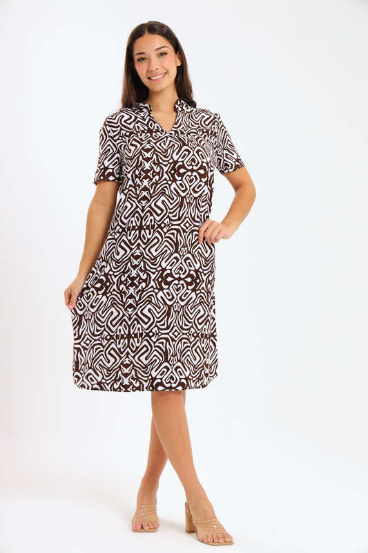 Amy Loose Fit Short Sleeve Summer Dress
