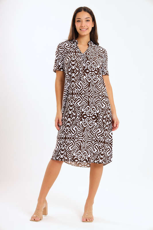 Amy Loose Fit Short Sleeve Summer Dress