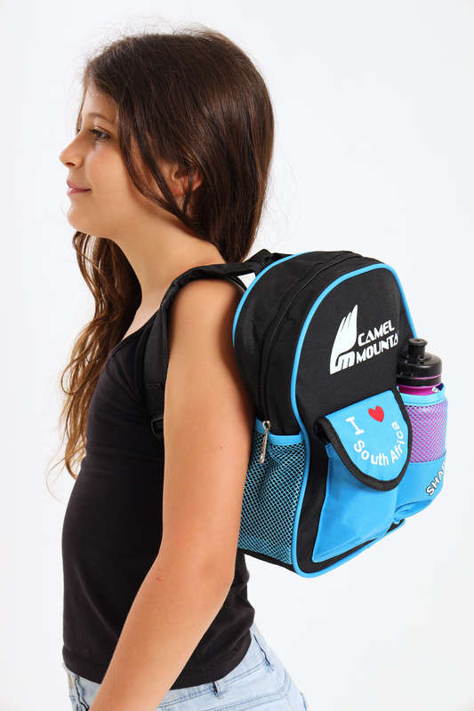 Camel Mountain Schoolbag For Boys &amp; Girls Pre School Free Water Bottle 500ml 280mm X 230mm