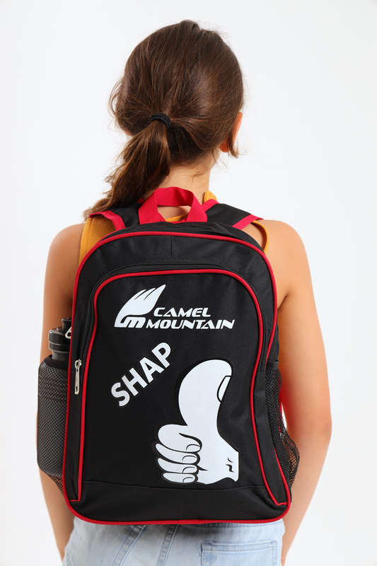 Camel Mountain Schoolbag For Boys &amp; Girls Pre School Free Water Bottle 500ml 350mm X 250mm