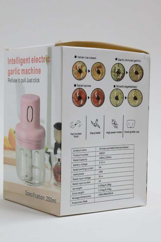 Electric USB Rechargeable Garlic Machine