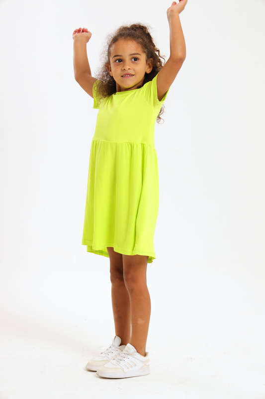 Girls Summer Short Sleeve Dress 2 to 7 Years