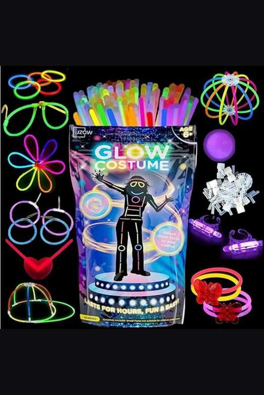 Glow Stick Party Costume 94 Piece Ultra Bright