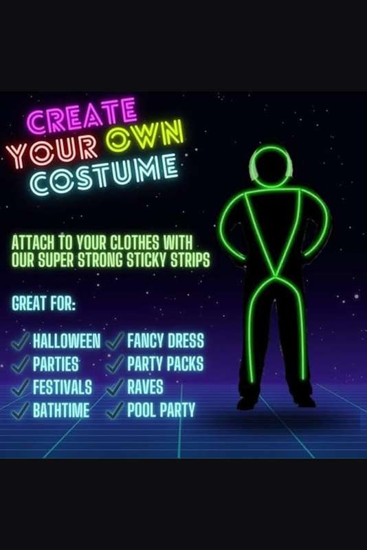 Glow Stick Party Costume 94 Piece Ultra Bright