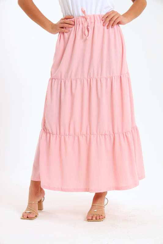 Kaylee High Waist Tiered Maxi Skirt