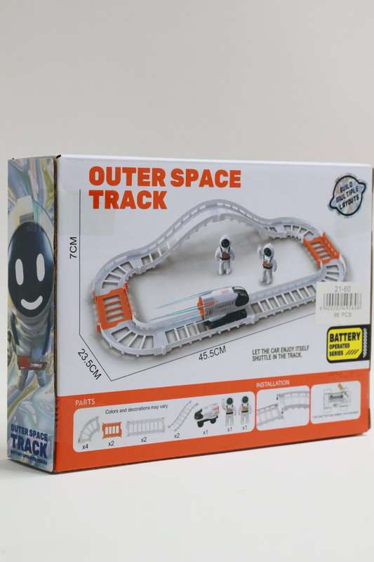 Kids Outer Space Train Track Set Batteries Included