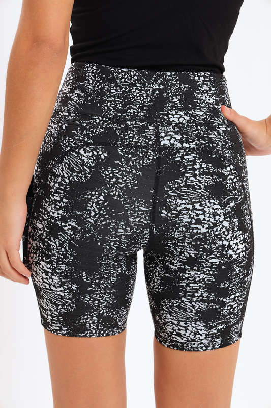 Ladies High Impact Biker Padel Shorts With Pockets