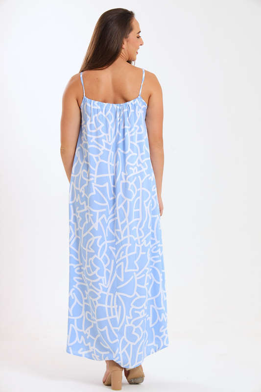Ladies Lush Zen Maxi Strappy Summer Dress