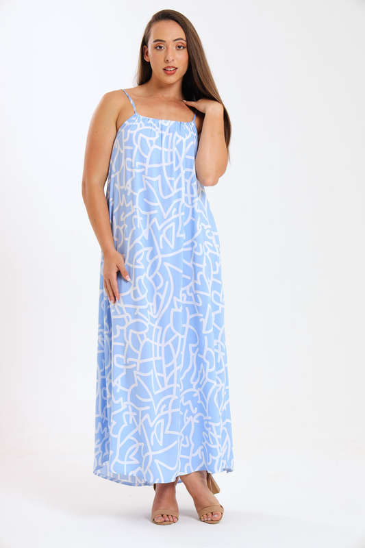 Ladies Lush Zen Maxi Strappy Summer Dress