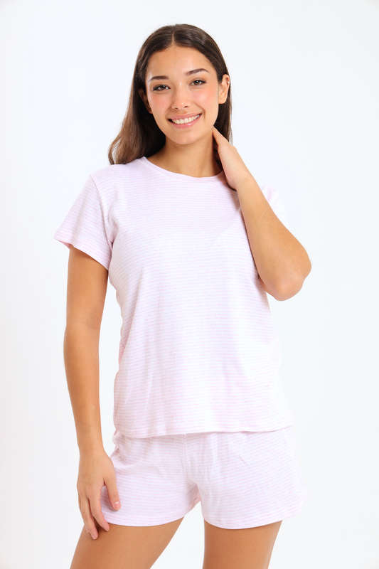 Ladies Printed Short Pyjama Set
