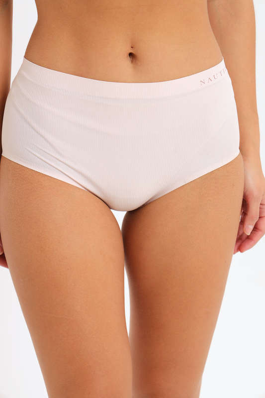 NAUTICA Ladies 3 Pack No Show Seamless High Waisted Brief Panties