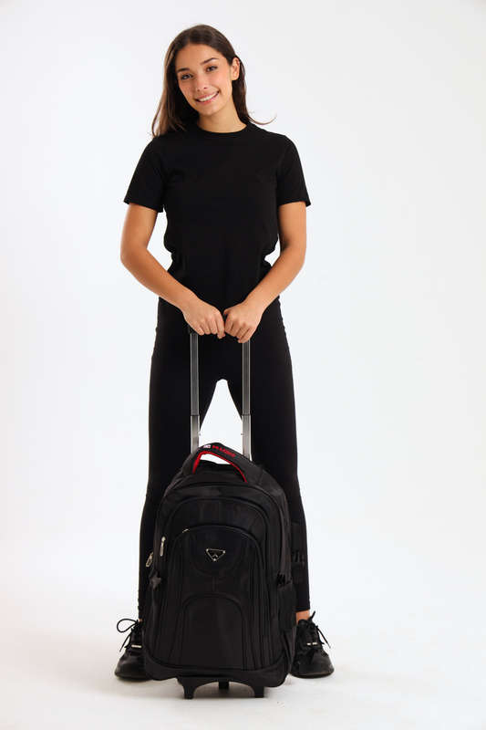 PRASDOS Maxi Trolley Backpack School Bag - Travel Bag 60cm X 40cm With Multiple Compartments