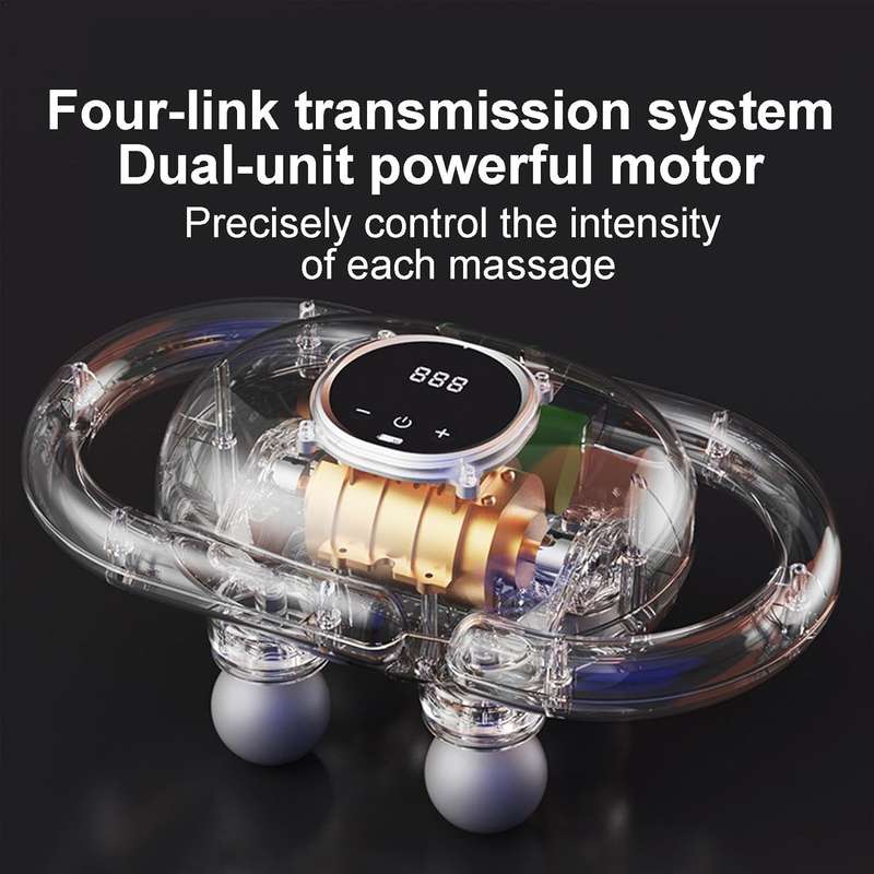 Rechargeable 4 Head Fascia Massage Muscle Relaxation Sports Gun