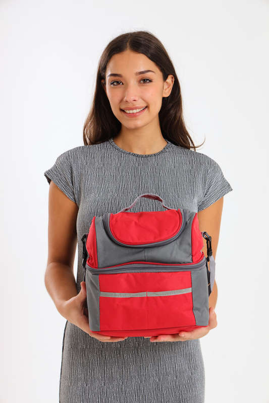 Senza® Premium Large Capacity Double Decker Thermal Insulated Cooler Bag Lunch Bag