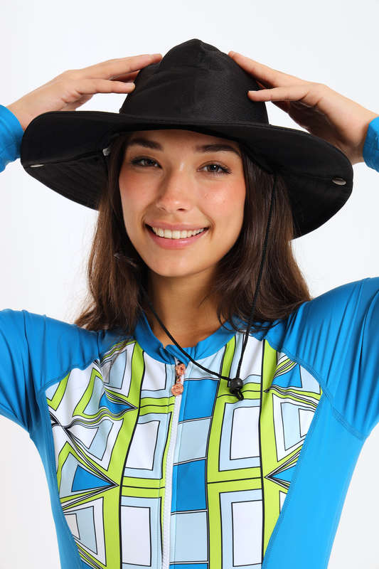 Senza® Summer Sun Beach Hat With Drawstring Full Cover