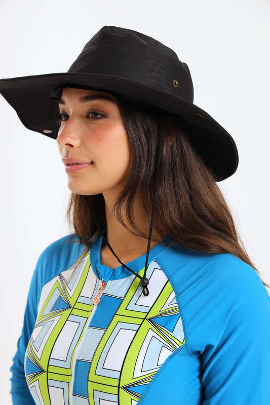 Senza® Summer Sun Beach Hat With Drawstring Full Cover