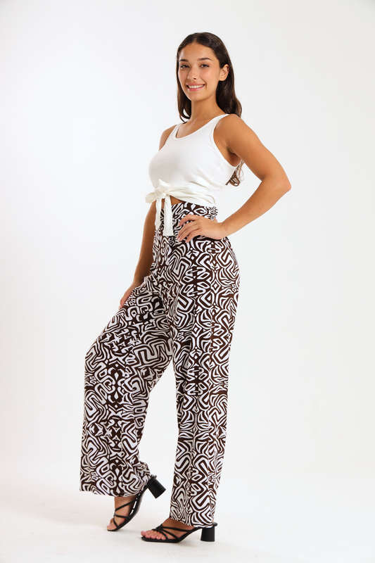 Ladies Ribbed Vest Knotted LULU Crop Top