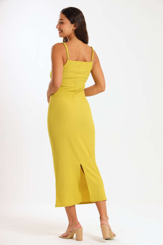 Danna Ladies Textured Strappy Summer Office Dress