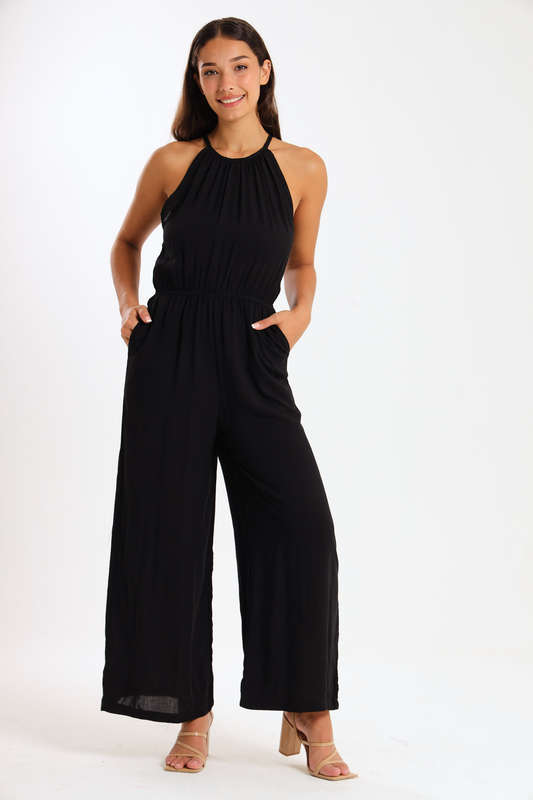 Frankie Summer Viscose Short Sleeve Jumpsuit