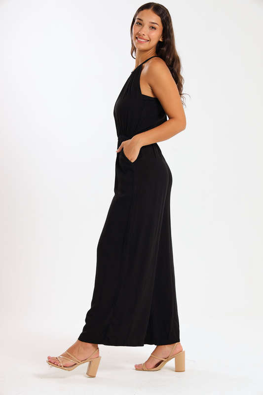 Frankie Summer Viscose Short Sleeve Jumpsuit