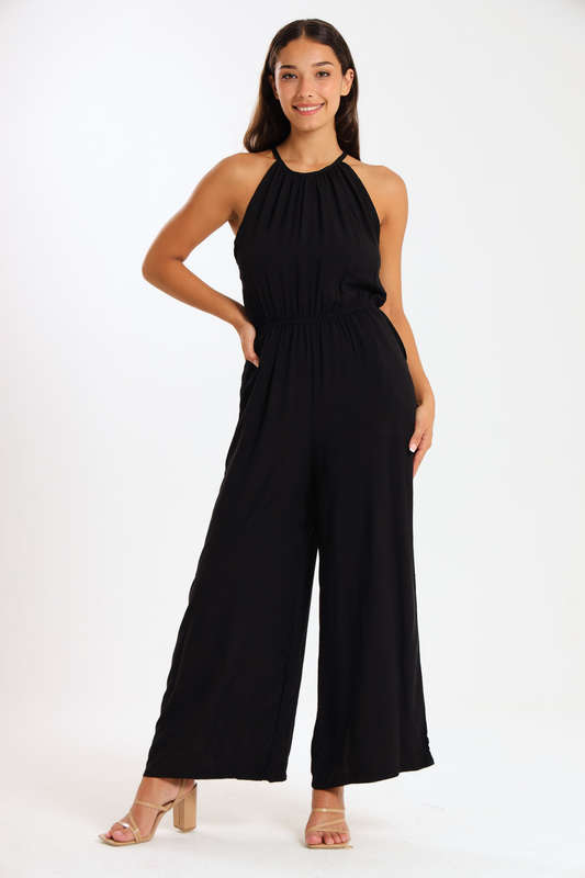 Frankie Summer Viscose Short Sleeve Jumpsuit