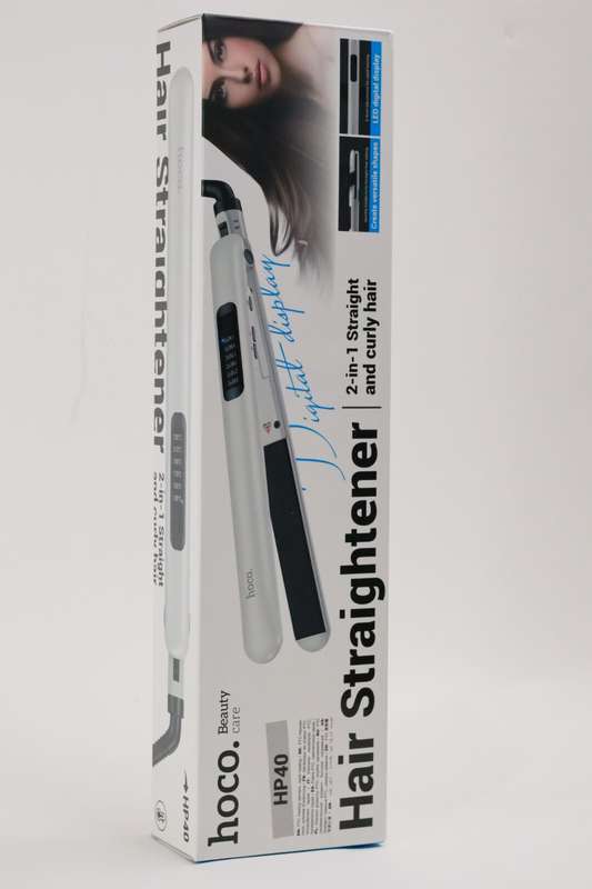 HOCO HP40 Hair Straightener 2 In 1 Straight and Curly Hair 