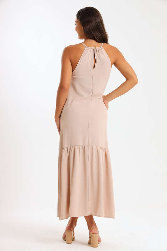 Kaitlyn Ladies Strappy Summer Maxi Office Dress