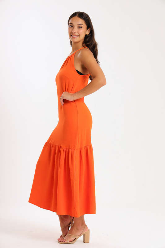 Kaitlyn Ladies Strappy Summer Maxi Office Dress