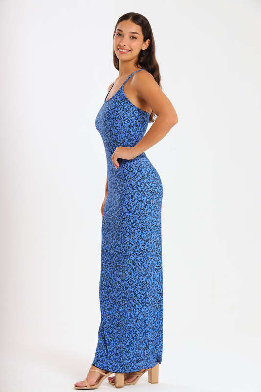 Ladies Strappy Bodycon Maxi Dress